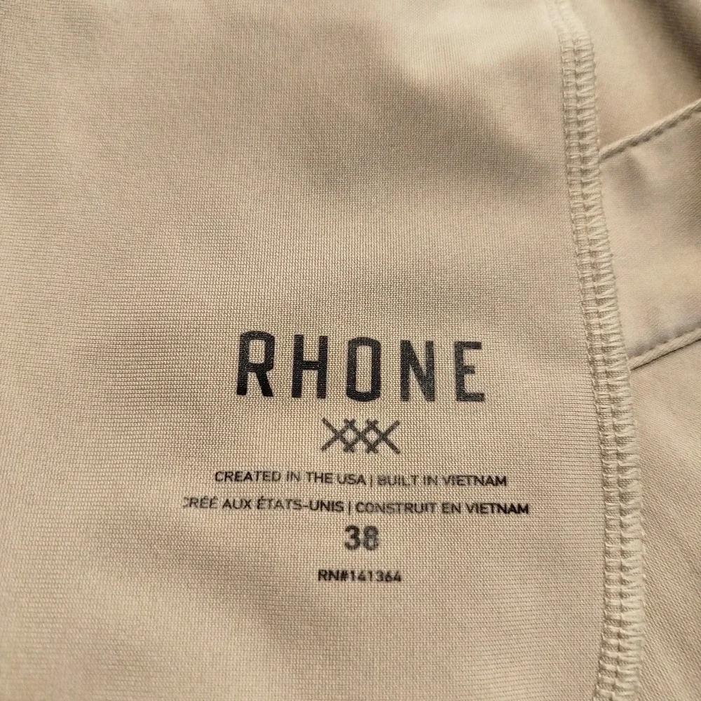 Rhone‎ Commuter Slim Fit Chino Golf Performance Beige Pants Mens 38x29 Stretch